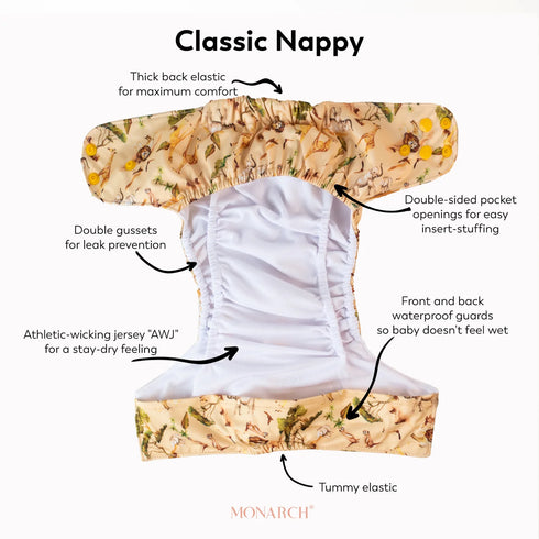 SECOND HAND | Monarch Store The Classic Nappy - All in Two | Pocket FULL NAPPY